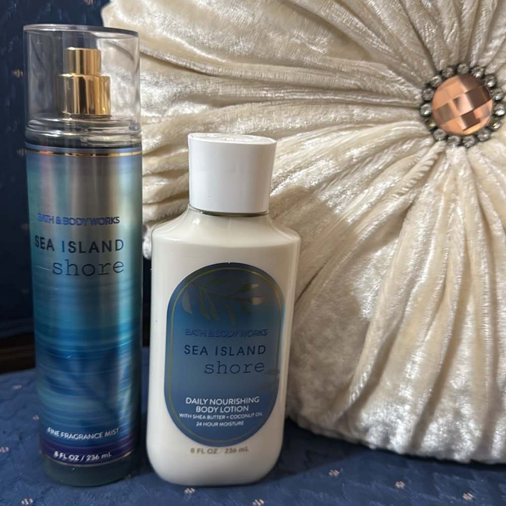 BATH & BODY WORKS SET. . . SEA ISLAND SHORE SCENT - Picture 2 of 6
